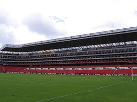 Estadio Casa Blanca, the largest stadium in Quito, and home of LDU Quito. Estadio de LDU Tribuna E.jpg