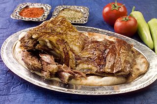 <span class="mw-page-title-main">Kuzu tandır</span> Lamb dish from the cuisine of Turkey