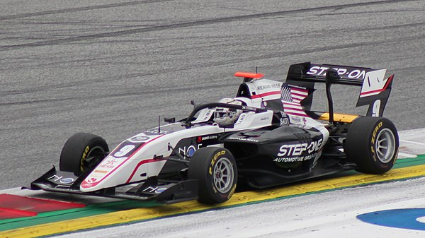 Correa driving the Dallara F3 2019 during the 2021 Spielberg Formula 3 round