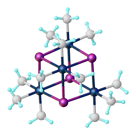 Estructura [Me3PtI]₄.[9]