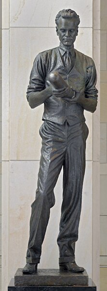 Philo Farnsworth in the National Statuary Hall Collection, U.S. Capitol, Washington, D.C.