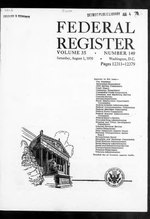 Thumbnail for File:Federal Register 1970-08-01- Vol 35 Iss 149 (IA sim federal-register-find 1970-08-01 35 149).pdf