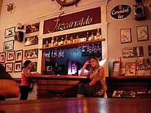 Restaurante en el Malecón Tarapacá con recuerdos originales de la famosa película Fitzcarraldo filmada en la ciudad.