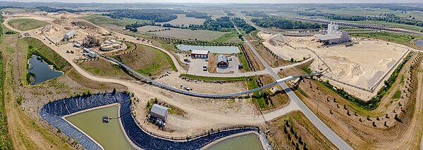 Frac sand facility in Blair, Wisconsin