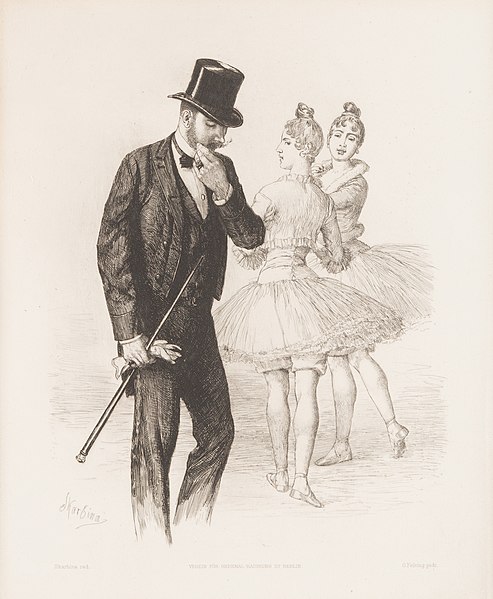 File:Franz Skarbina Herr im Frack mit Ballerinas.jpg