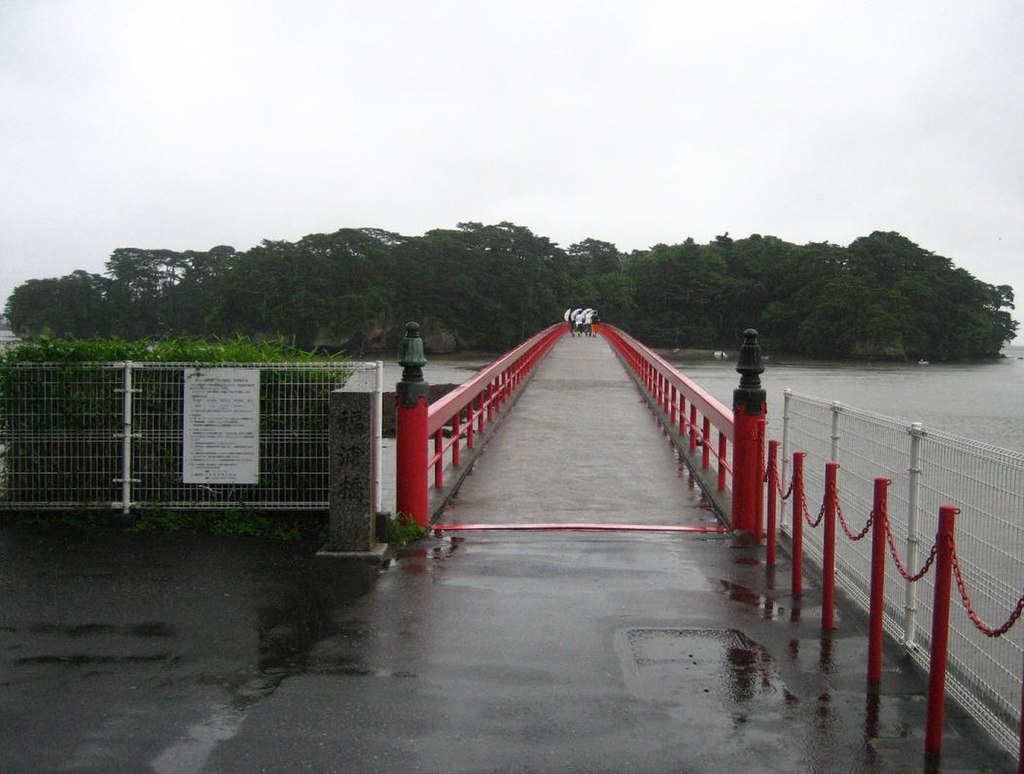 Fukuura Bridge With Fukuura Island