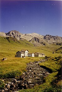 Bivio en direction du col du Settimo dans la chaîne de l'Oberhalbstein