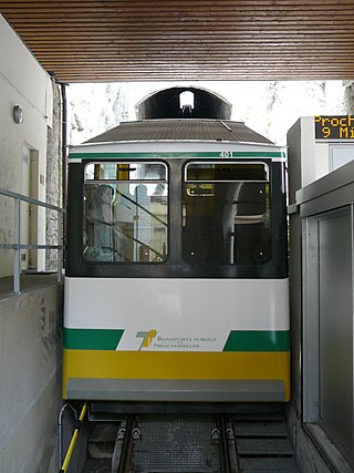 <span class="mw-page-title-main">Funiculaire Ecluse–Plan</span> Funicular railway in Neuchâtel, Switzerland