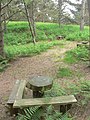 Furzebrook, peculiar bench and table - geograph.org.uk - 823189.jpg