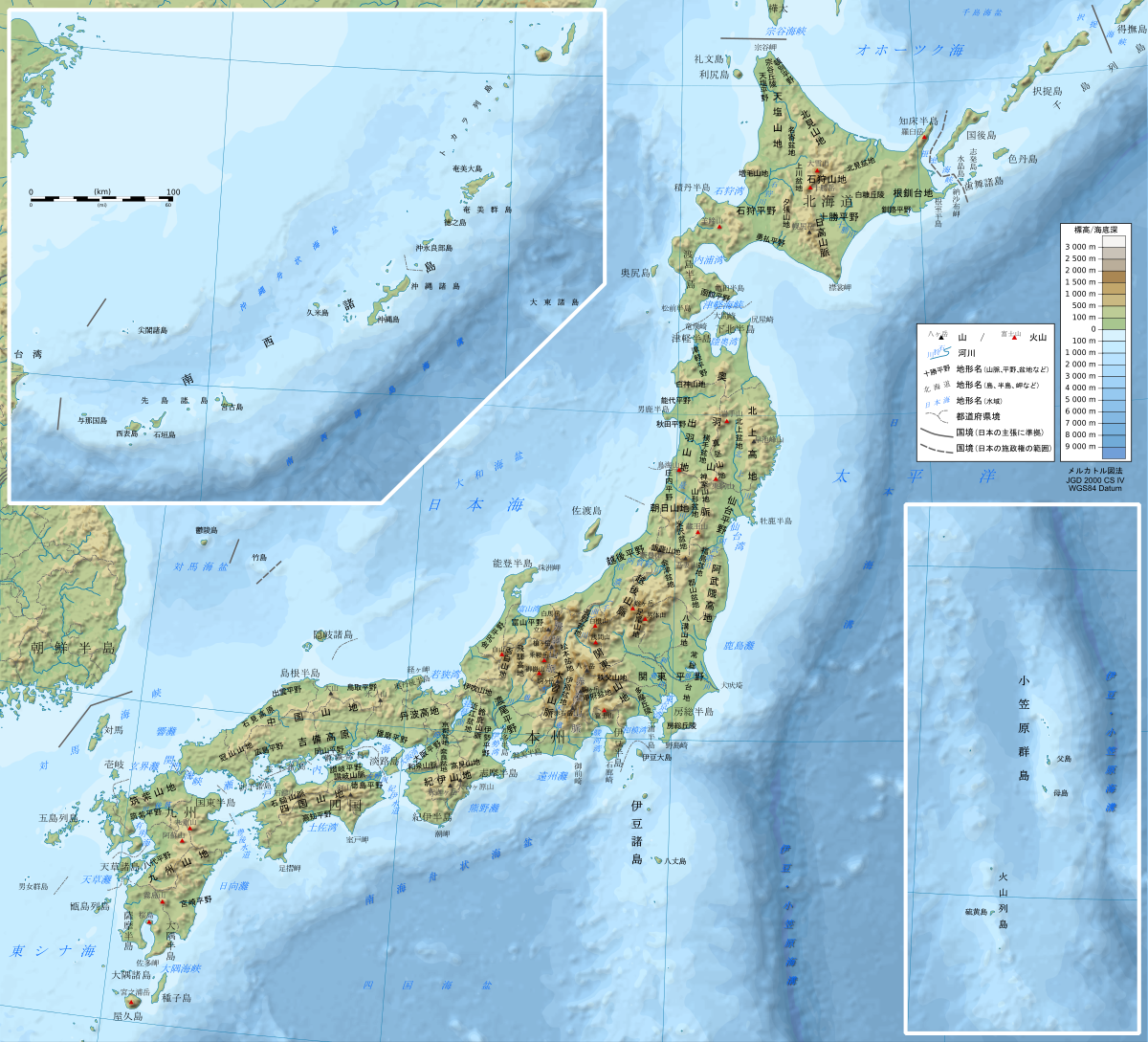 File Geofeatures Map Of Japan Ja Svg Wikimedia Commons