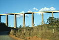 Ponte ferroviária da unidade da Gerdau Açominas na cidade de Ouro Branco, no estado de Minas Gerais.