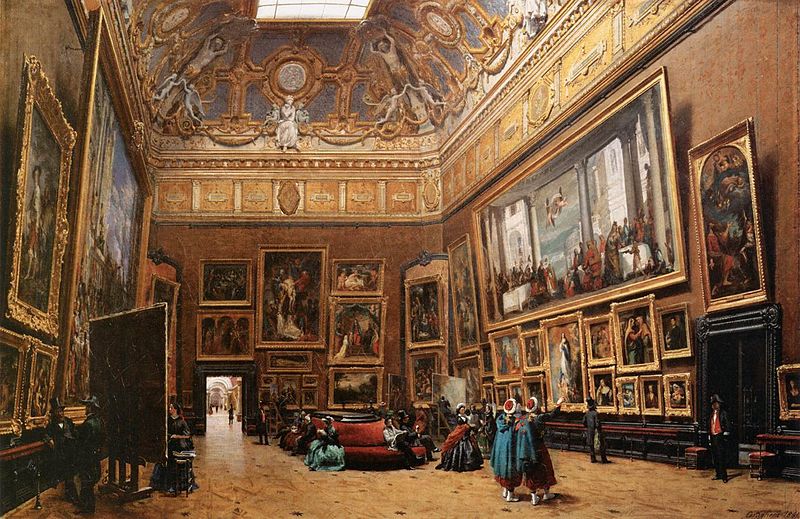 File:Giuseppe Castiglione - View of the Grand Salon Carré in the Louvre - WGA4552.jpg