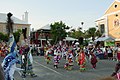 English: Gombey dancers performing in Kings Square,St. George's, Bermuda.