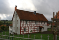 English: Half-timbered building in Crainfeld, Nebenstrasse 7, Grebenhain, Hesse, Germany