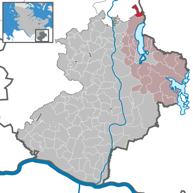Poziția  Groß Grönau pe harta districtului Herzogtum Lauenburg