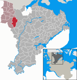 Läget för kommunen Großenwiehe i Kreis Schleswig-Flensburg