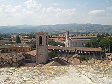 Roof panorama of Gubbio.