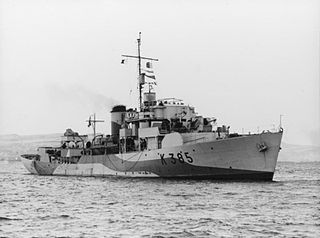 HMNZS <i>Arabis</i> (K385) Modified Flower-class corvette