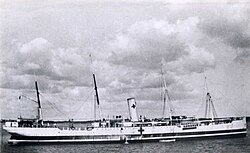 As a hospital ship, around 1918