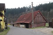 Čeština: Roubenka v Haraticích. Okres Jablonec nad Nisou, Česká republika.