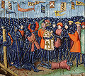 Битва при Атіні 1187 р. (мініатюра ХV ст.)