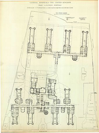 Floor plan of the Lauriston Place site in 1893