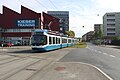 Cobra-Tram Linie 2 kurz vor der Haltestelle Wagonsfabrik (2019)