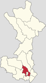 Location of Huairou Area in Huairou District