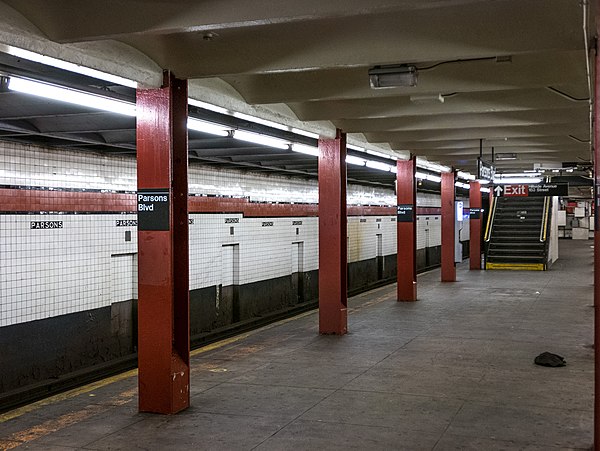 Southbound platform