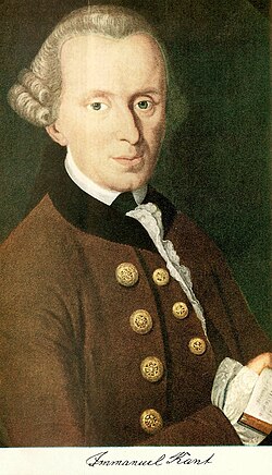 O filosofo Immanuel Kant.