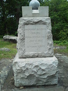 Knap's Battery monument. Independent Battery E, Pennsylvania Volunteers Monument - Gettysburg.jpg