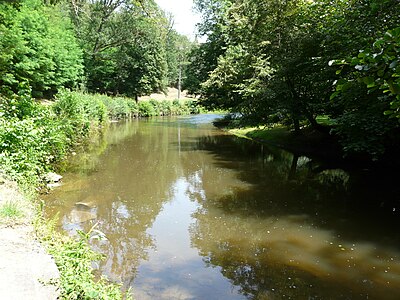 Die Isle oberhalb der Brücke nach La Peyrière