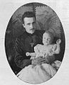 József Ágost kisfiával, József Ferenc főherceggel