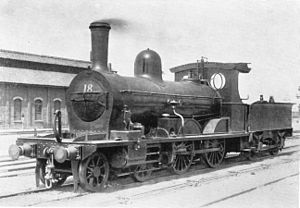 These locomotives were converted from C-tender types.  Here No. 18, from 1909 No. 5100