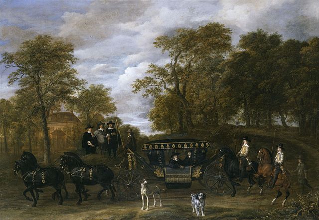 Cornelis de Graeff at Soestdijk, painted by Thomas de Keyser and Jacob van Ruisdael (1656-1660).