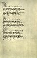 Eine Bastarda von 1433 in einer englischen Handschrift (John Lydgate, Lebensbeschreibung des heiligen Edmund in englischen Versen). London, British Library, Harley 2278, fol. 111r
