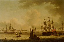 The Pearl off Liverpool, 1796 by John Thomas Serres John Thomas Serres - The Pearl Frigate Off Liverpool NTIV WADD 2198.jpg