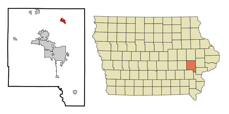 File:Johnson County Iowa Incorporated and Unincorporated areas Solon Highlighted.svg