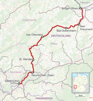 Rute til Nahe Valley Railway