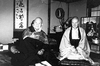 Reverend Master Jiyu-Kennett with Keido Chisan Koho Zenji KeidoChisanKohoZenjiandRevMasterJiyu.jpg
