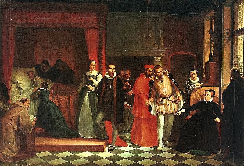 File:La mort de François II 1865 Pierre Dupuy - Hôtel Groslot, Orléans, France.jpg