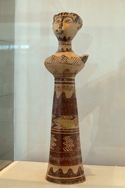 The Lady of Phylakopi (14th-century BC) in the Archaeological Museum of Milos