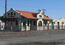 Santa Fe rail station in Las Cruces Las Cruces NM train station.jpg