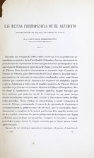 Las ruinas prehispánicas de El Alfarcito (1918), por Salvador Debenedetti    