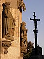 La basilique du Folgoët : la statue de Salaün le Fol