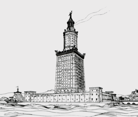 The lighthouse may have looked like this