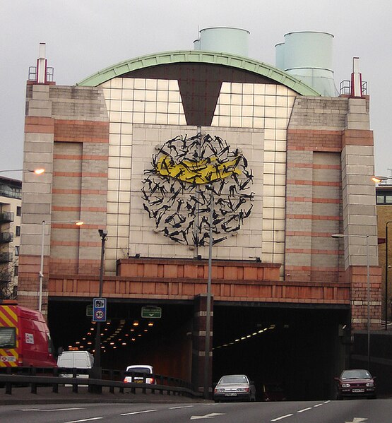 The western portal of the Limehouse Link tunnel