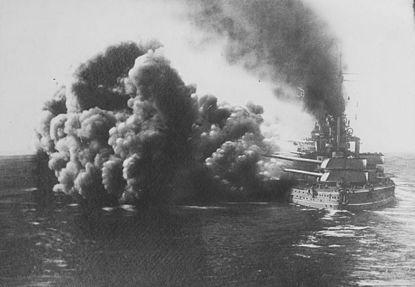 SMS Prinzregent Luitpold bombarding Ösel, October 1917