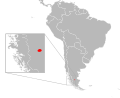 Range of Liolaemus tristis