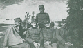 Јаков (стоји) и Димитрије Љотић (лево) на Солунском фронту 1917. године